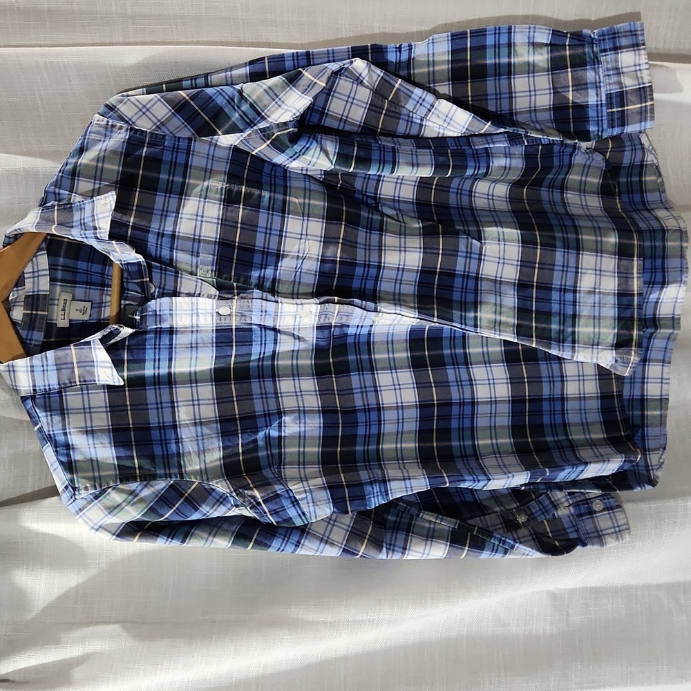 LL Bean Plaid Shirt S